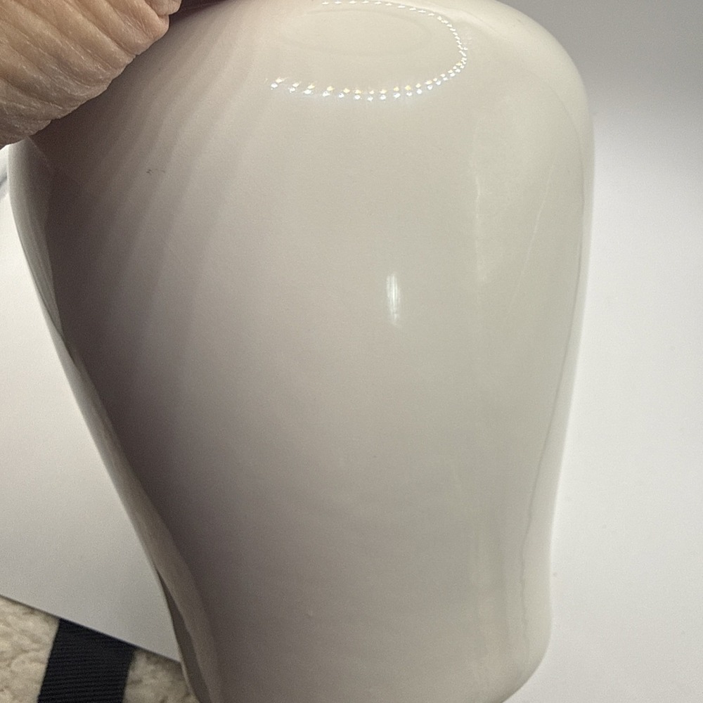Fenton Hand painted Fannie Ginger Jar Milk glass Floral 7" Vase - Picture 7 of 10